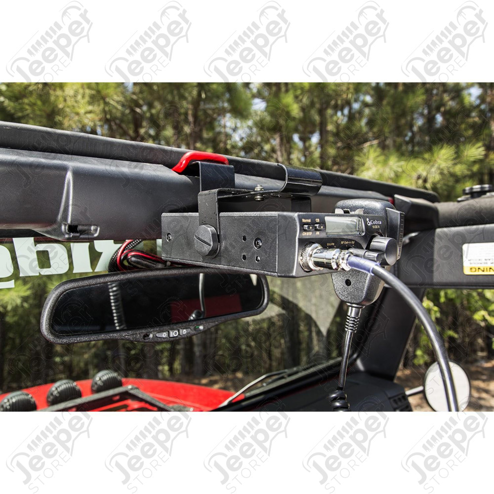 Radio Mounting Bracket, CB, Windshield 03-06 Jeep Wrangler TJ/LJ