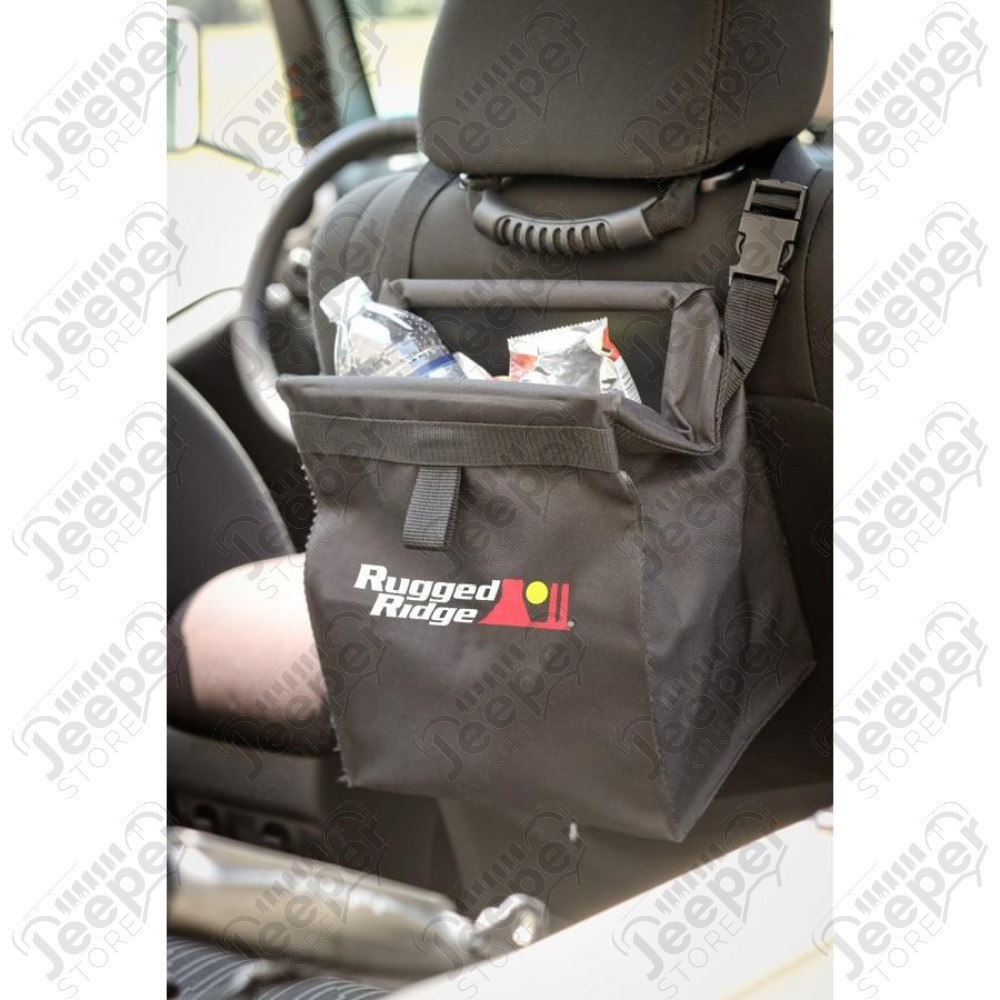 Trash Bin, Seat Back Mounted, Removable