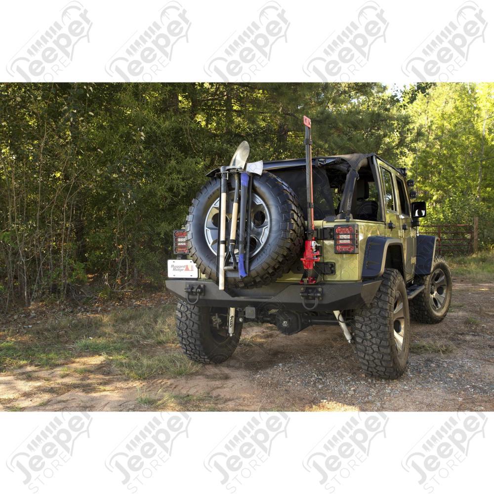 Spare Tire Tool Rack System