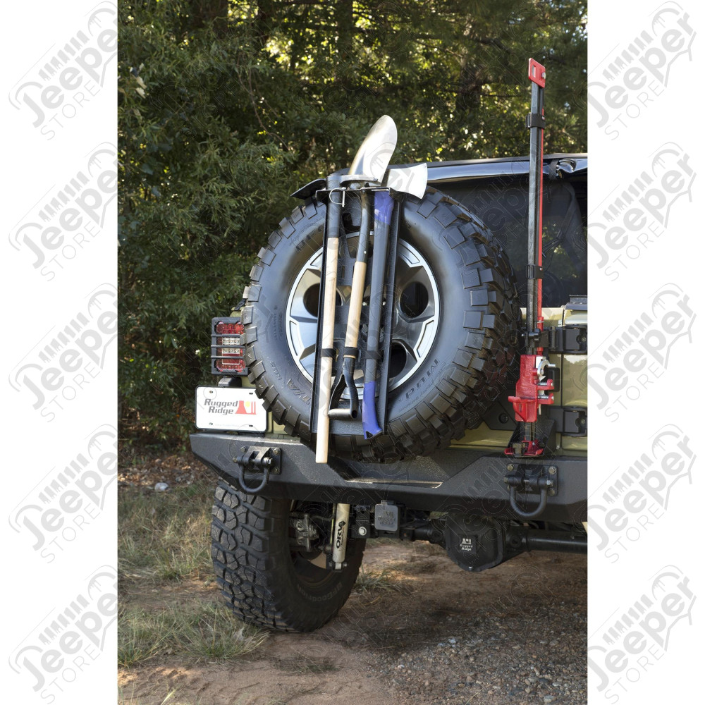 Spare Tire Tool Rack System