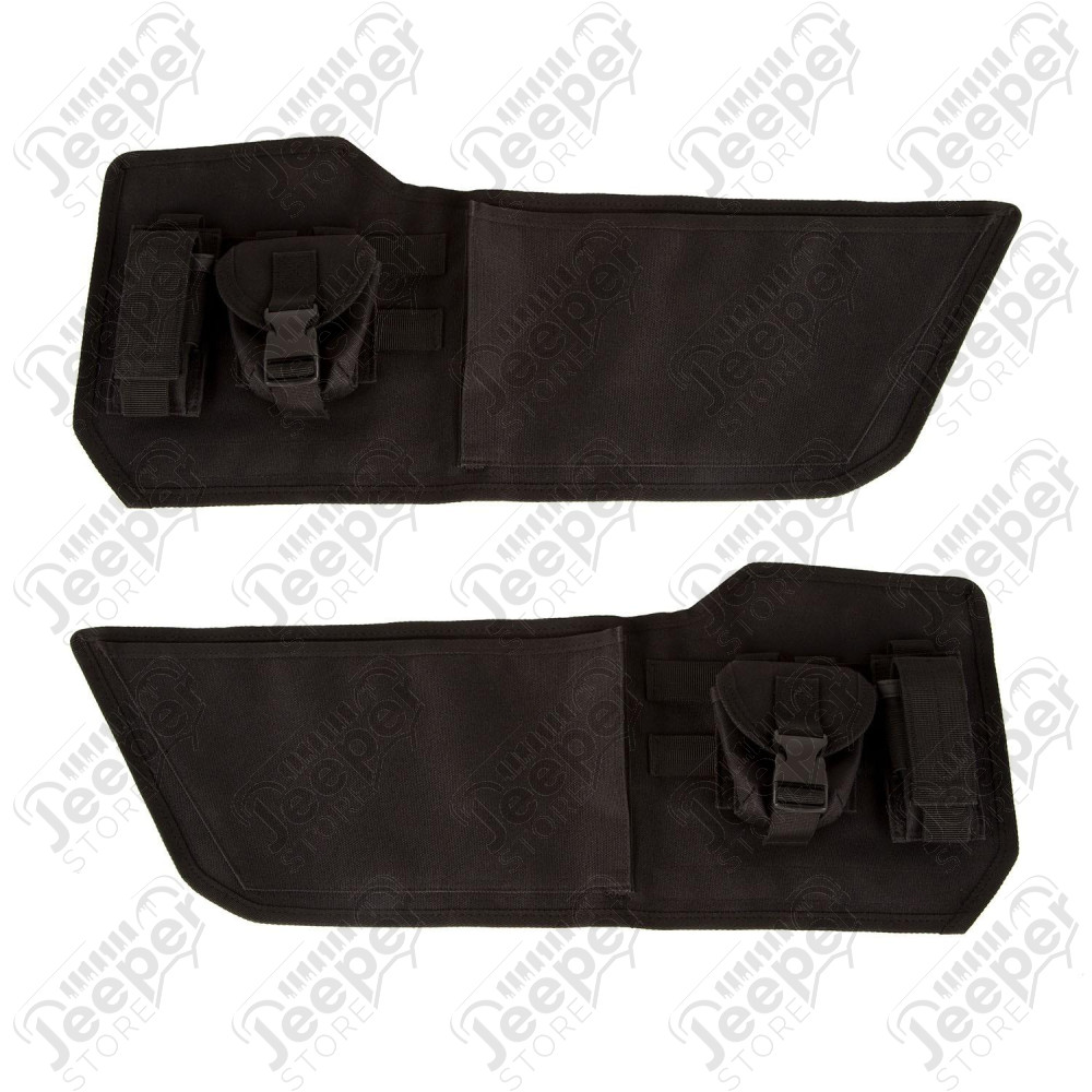Storage Panel, Pair, Door Mounted, Pouches; 11-18 Jeep Wrangler JK/JKU