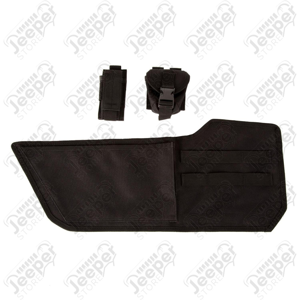 Storage Panel, Pair, Door Mounted, Pouches 11-18 Jeep Wrangler JK/JKU