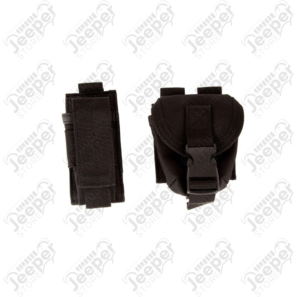 Storage Panel, Pair, Door Mounted, Pouches 11-18 Jeep Wrangler JK/JKU