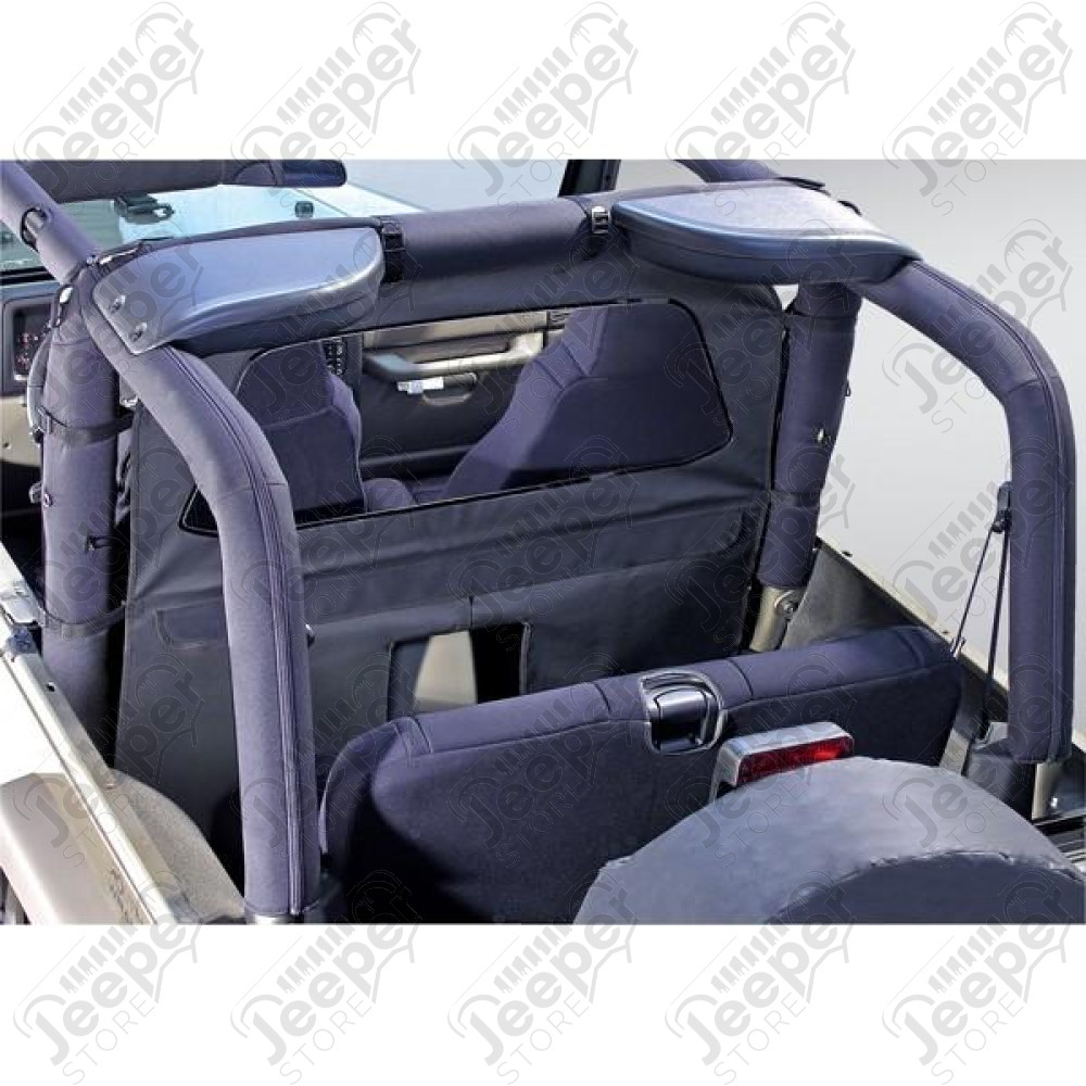 Windbreaker, Black Denim; 80-06 Jeep CJ/Wrangler YJ/TJ