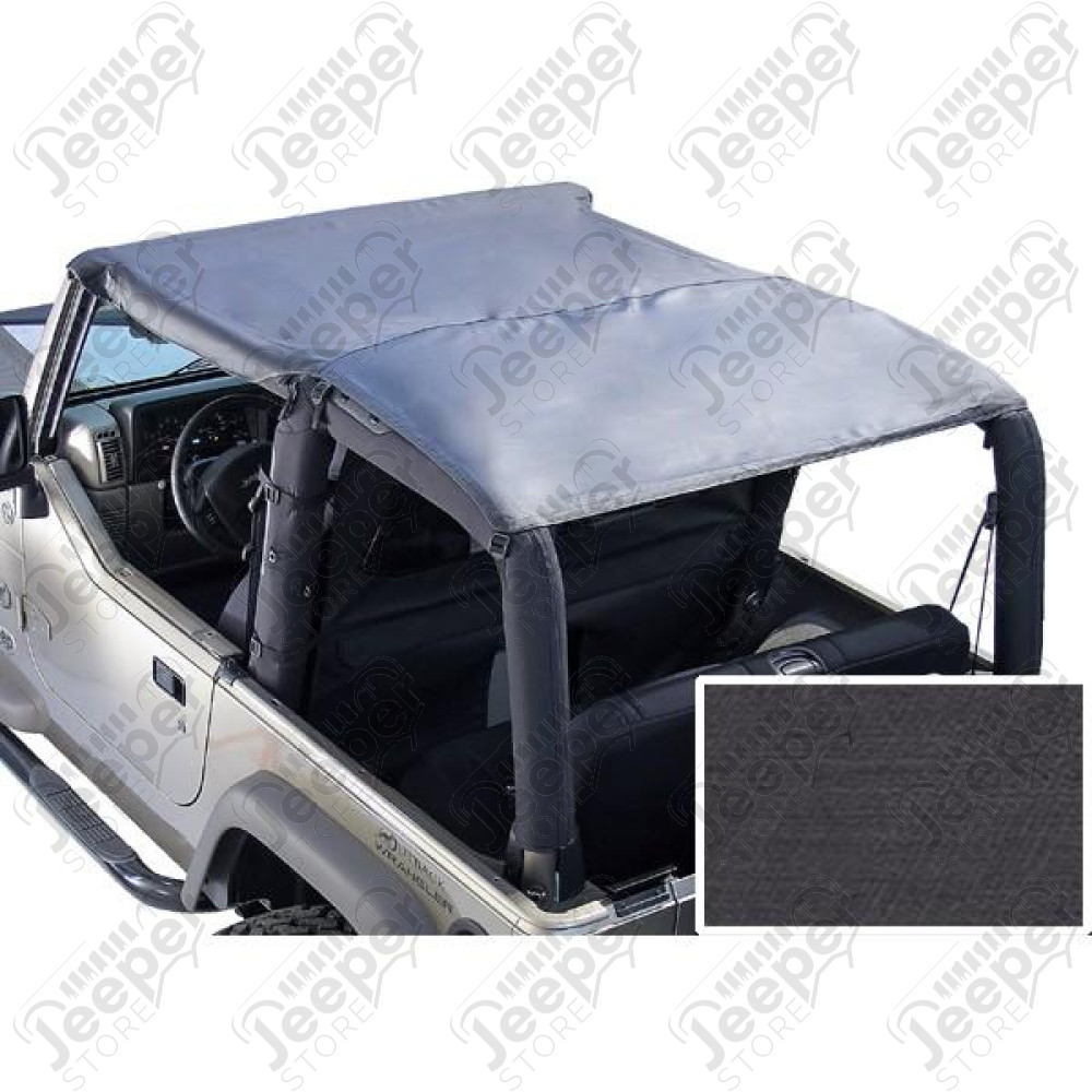 Roll Bar Top, Black Denim; 92-95 Jeep Wrangler YJ