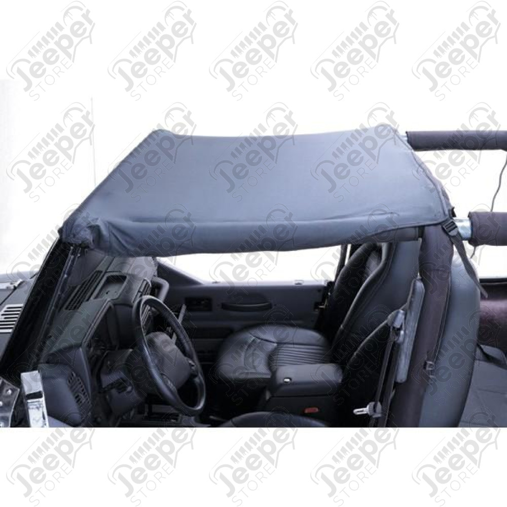 Summer Brief Top, Black; 87-91 Jeep Wrangler YJ