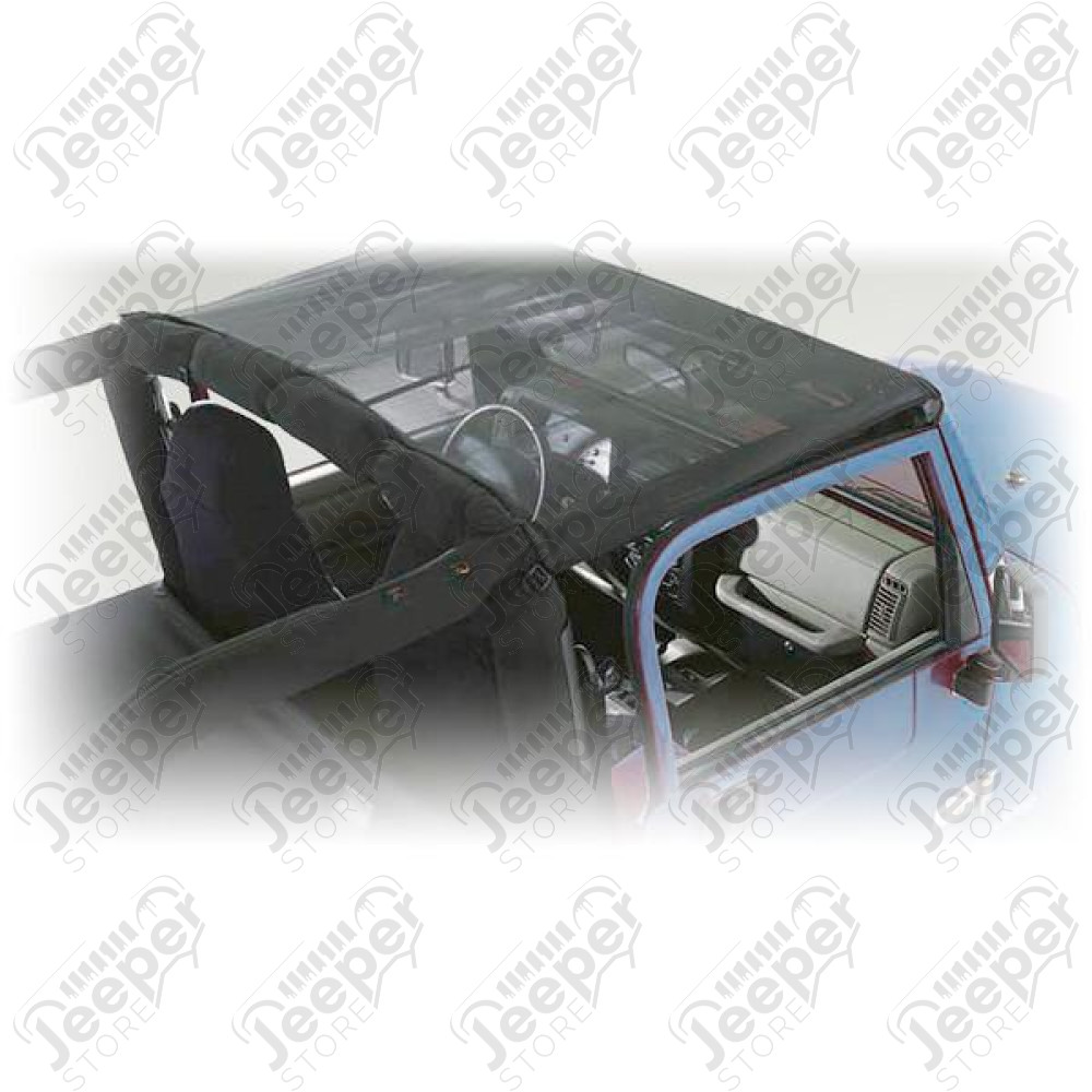 Summer Brief Top, Mesh; 07-09 Jeep Wrangler JK