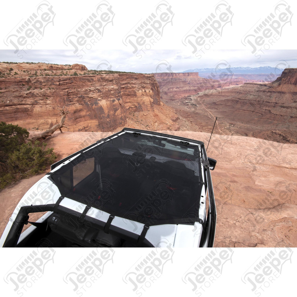 Eclipse Sun Shade, Black, Full 18-20 Wrangler JL, 4-Dr