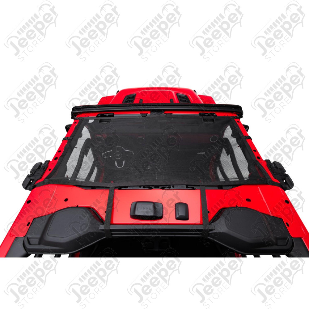 Eclipse Sun Shade, Black, Front 18-20 JLU/JT