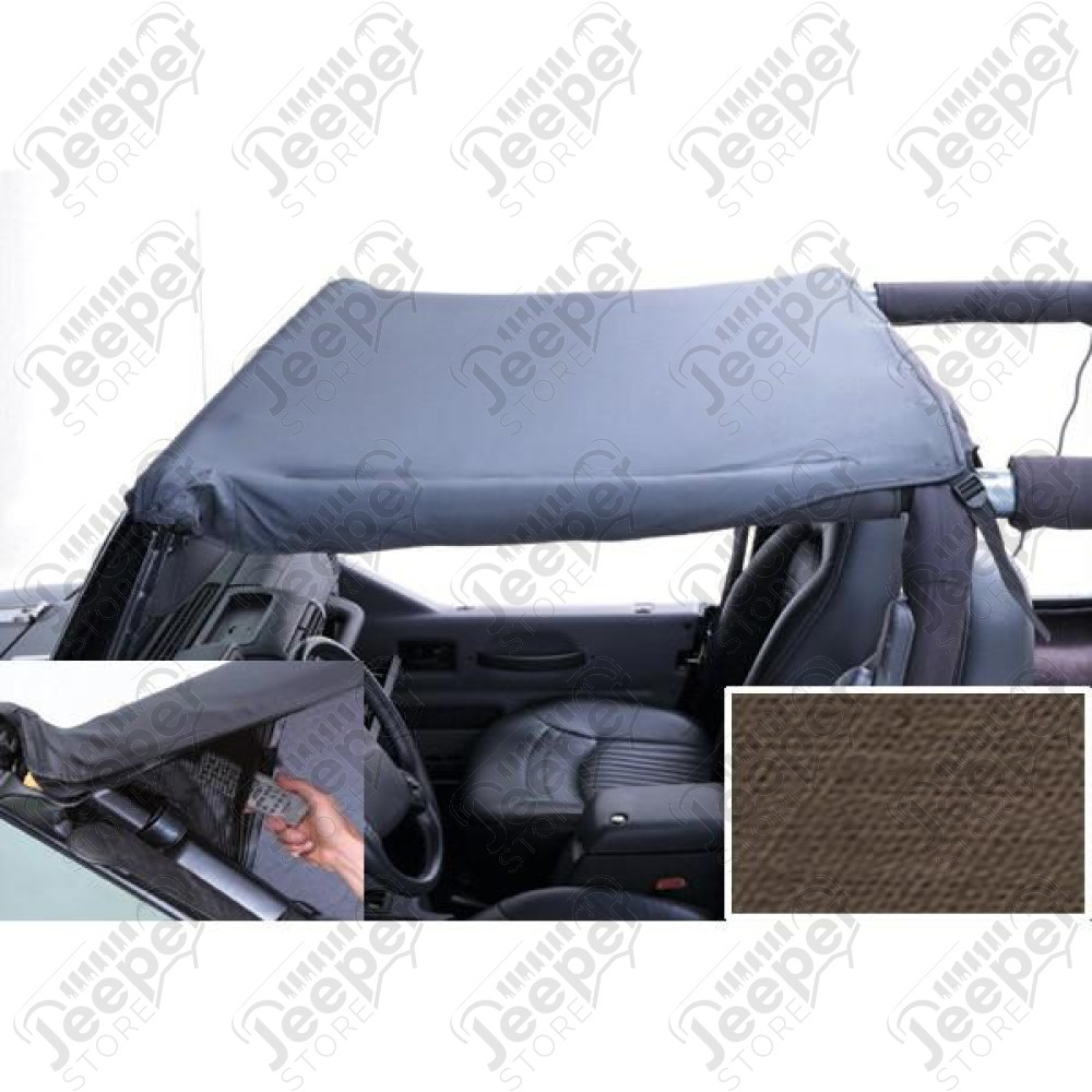 Pocket Brief Top, Khaki Diamond; 97-06 Jeep Wrangler TJ