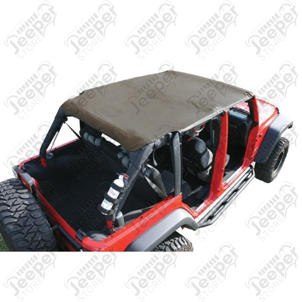 Island Pocket Topper, Khaki; 07-09 Jeep Wrangler JKU