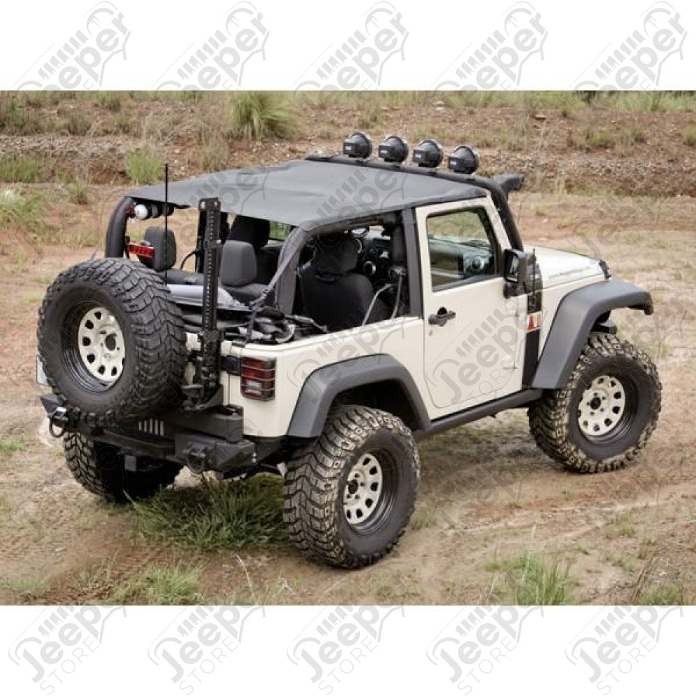 Pocket Island Topper, Black Diamond; 10-18 Jeep Wrangler JK
