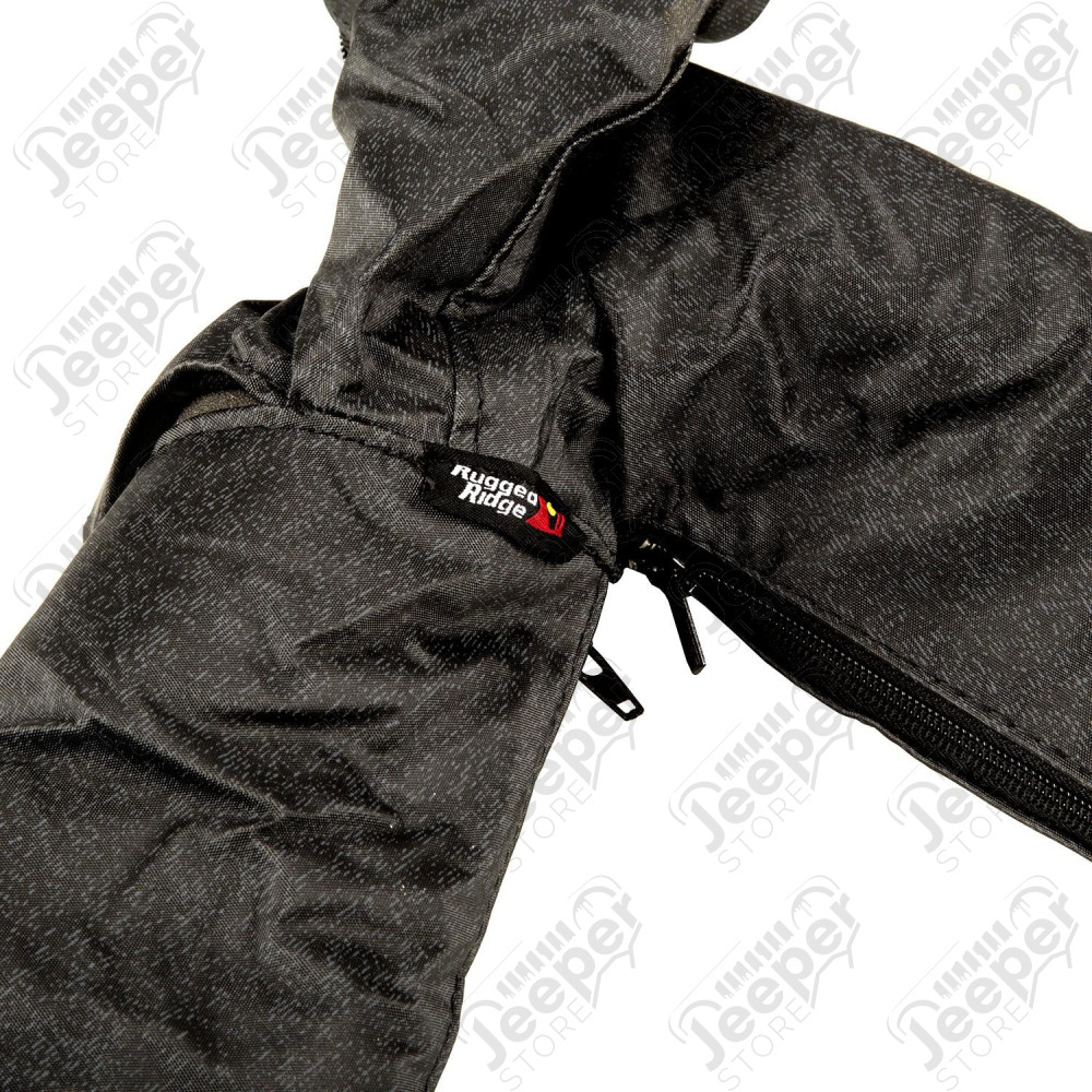 Roll Bar Cover Kit, Full, Black Denim 78-91 Jeep CJ/Wrangler YJ