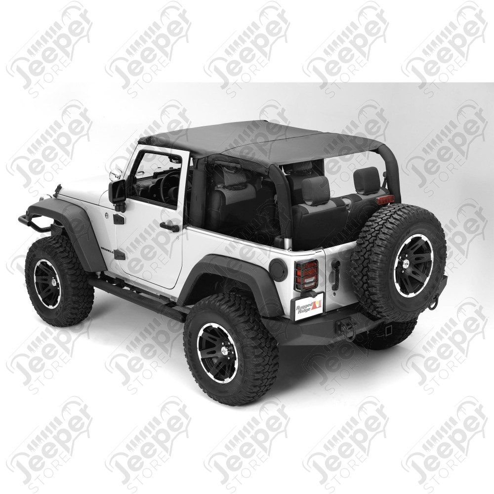 Montana Pocket Island Topper, Black Diamond; 10-18 Wrangler JK, 2 Door
