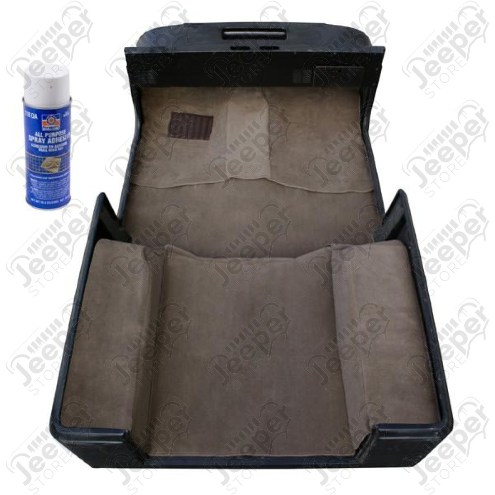Deluxe Carpet Kit, with Adhesive, Honey; 97-06 Jeep Wrangler TJ