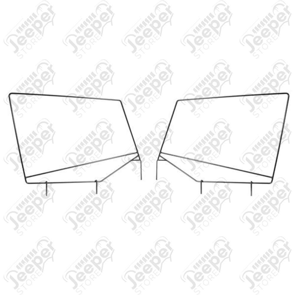 Door Skin Frame Kit, Upper; 87-95 Jeep Wrangler YJ