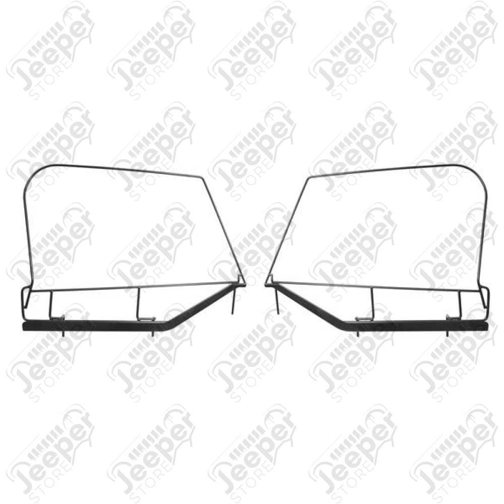 Door Skin Frame Kit, Upper; 97-06 Jeep Wrangler TJ