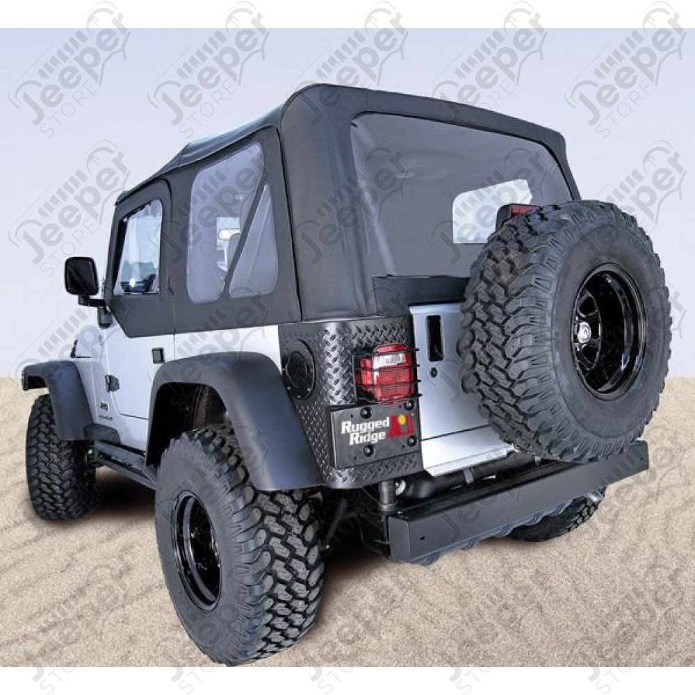 Soft Top, Door Skins, Black, Tinted Windows; 03-06 Wrangler TJ