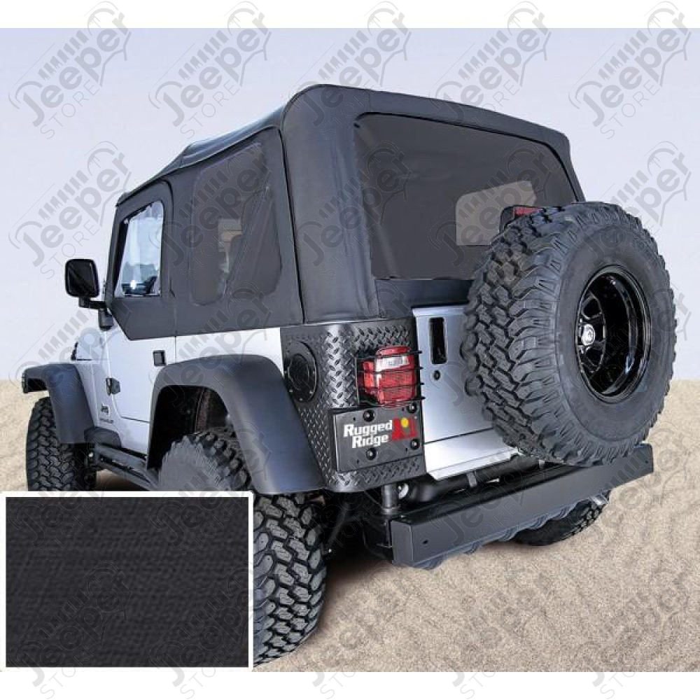 Soft Top, Door Skins, Black, Tinted Windows; 03-06 Jeep Wrangler TJ