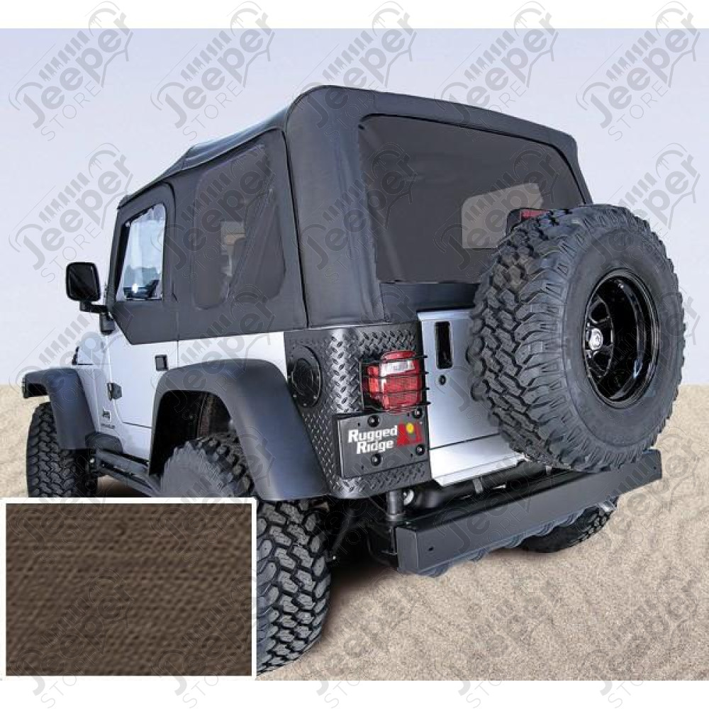 Soft Top, Khaki, Tinted Windows; 03-06 Jeep Wrangler TJ