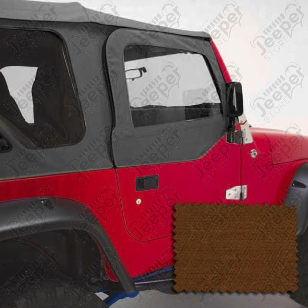 Door Skins, Dark Tan; 97-06 Jeep Wrangler TJ