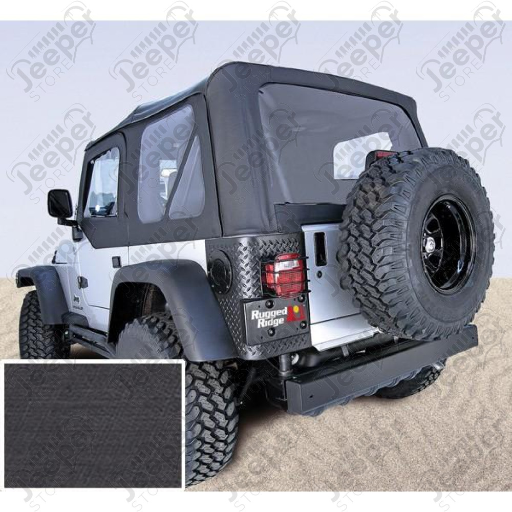XHD Soft Top, Black, Tinted Windows; 97-06 Jeep Wrangler TJ