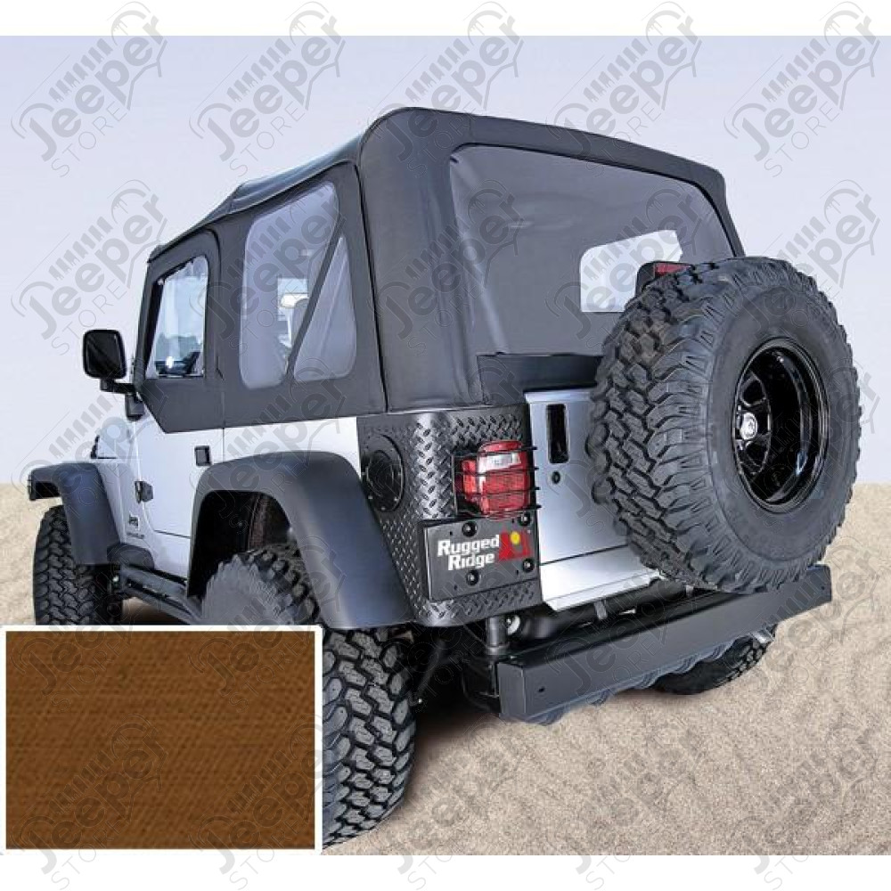 XHD Soft Top, Dark Tan, Tinted Windows; 97-06 Jeep Wrangler TJ