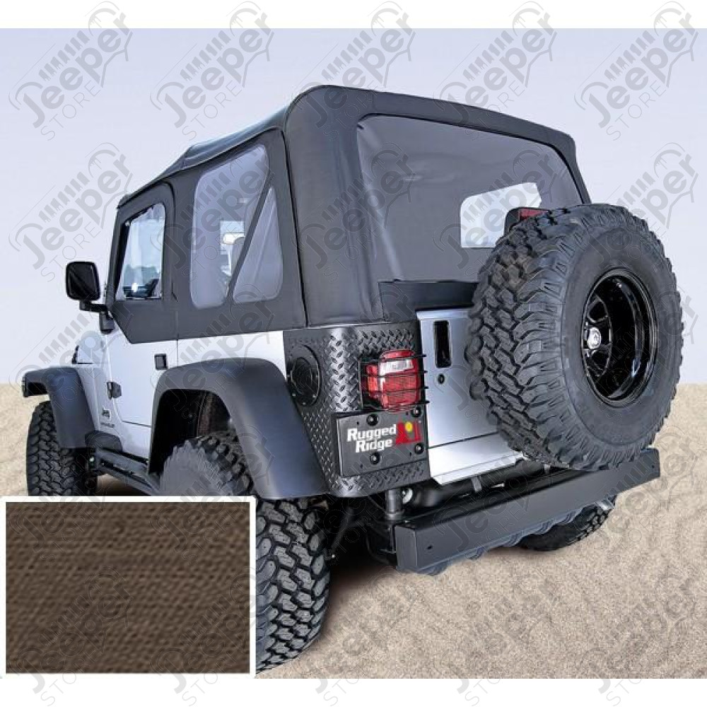 XHD Soft Top, Khaki, Tinted Windows; 97-06 Jeep Wrangler TJ