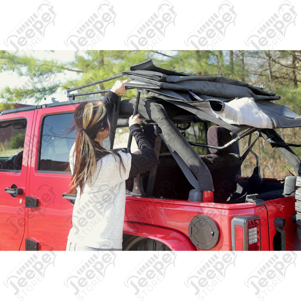 XHD Soft Top, Spring Assist, Khaki Diamond; 07-09 Jeep Wrangler JKU