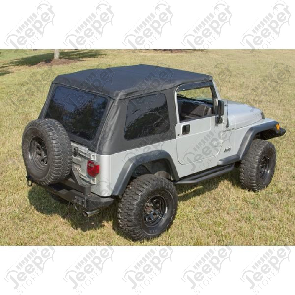 XHD Soft Top, Bowless, Black Diamond; 97-06 Jeep Wrangler TJ