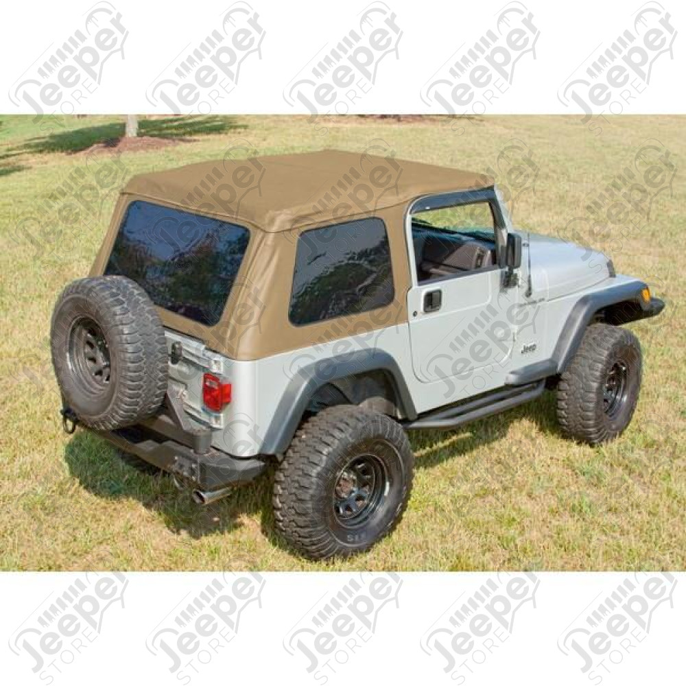 XHD Soft Top, Bowless, Spice, Sailcloth; 97-06 Jeep Wrangler TJ