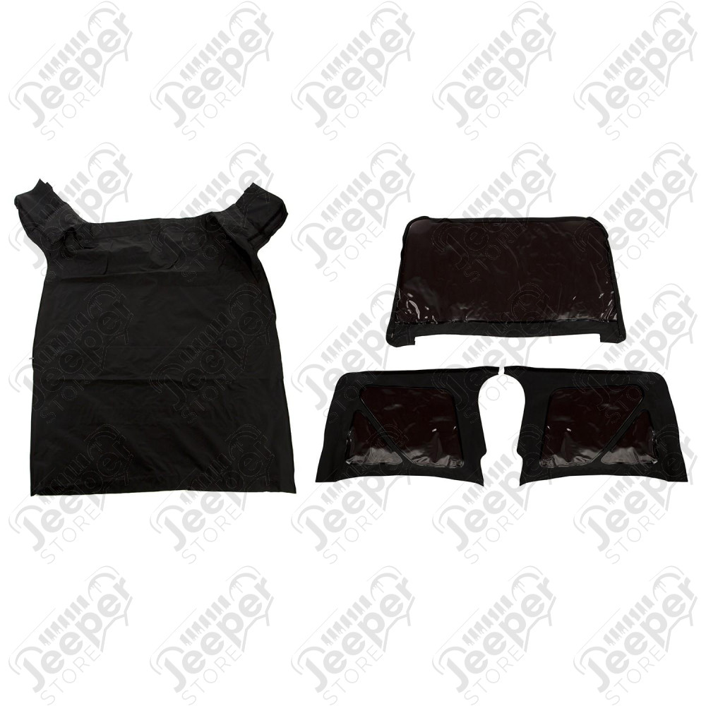 Montana Soft Top, Black Diamond; 97-06 Jeep Wrangler TJ