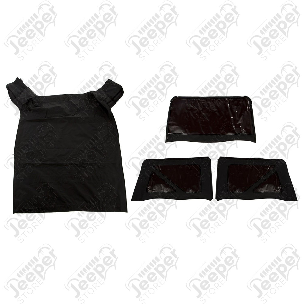 Montana Soft Top, Black Diamond; 07-09 Jeep Wrangler JK, 2 Door