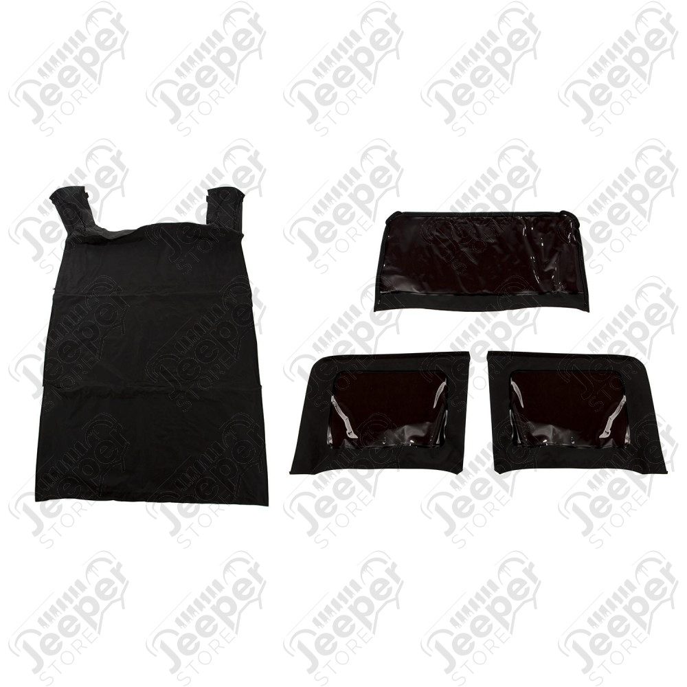 Montana Soft Top, Black Diamond; 07-09 Jeep Wrangler JKU, 4 Door
