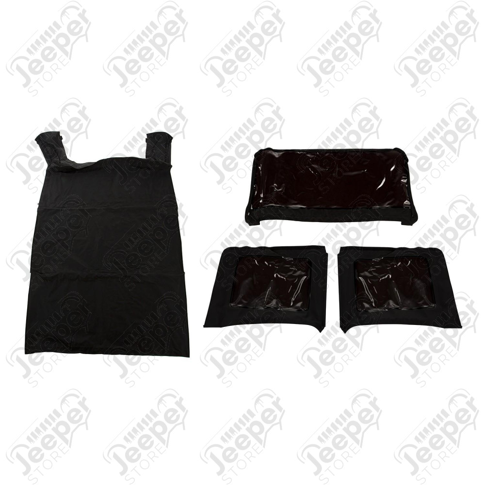 Montana Soft Top, Black Diamond; 10-18 Jeep Wrangler JKU, 4 Door