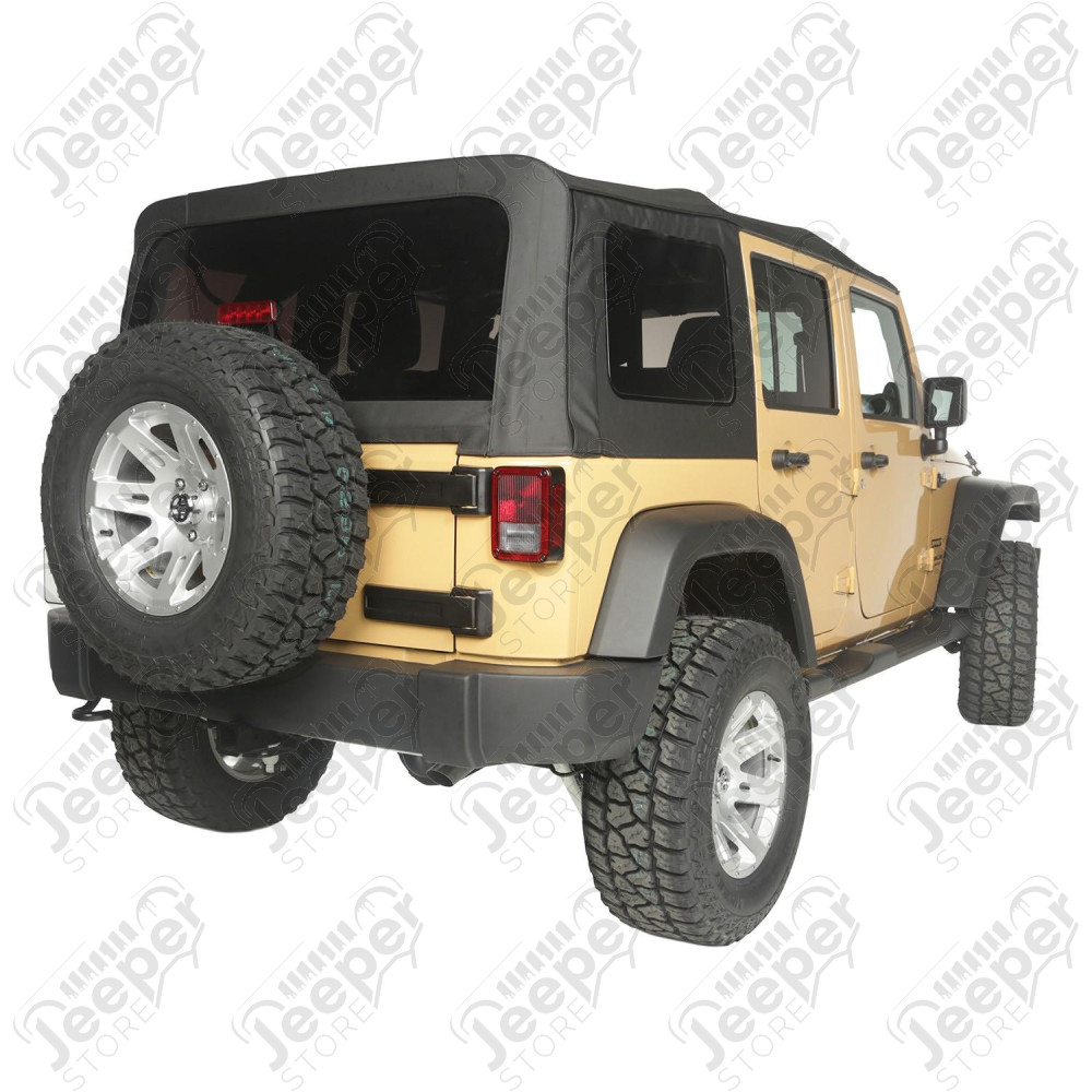 Montana Soft Top, Black Diamond 10-18 Jeep Wrangler JKU, 4 Door