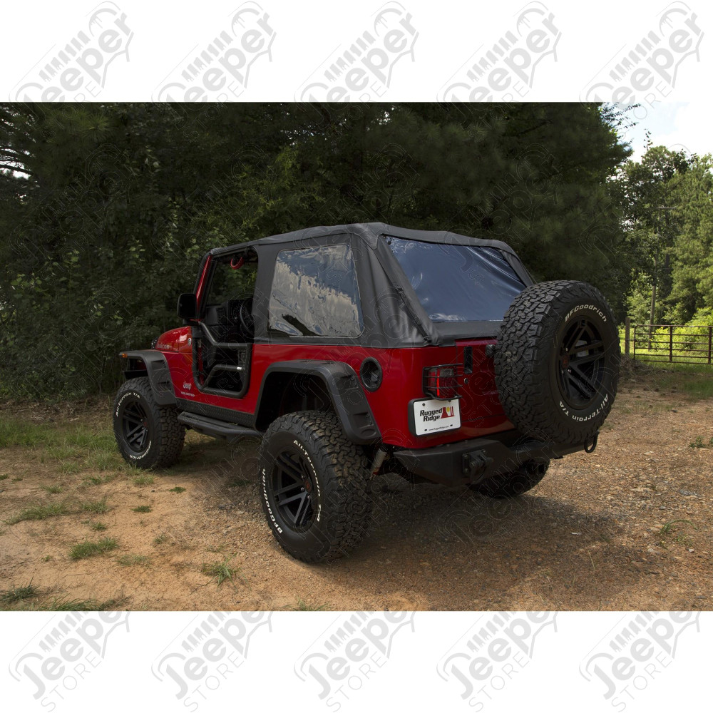 Montana Soft Top, Bowless, Black Diamond 04-06 Jeep Wrangler LJ