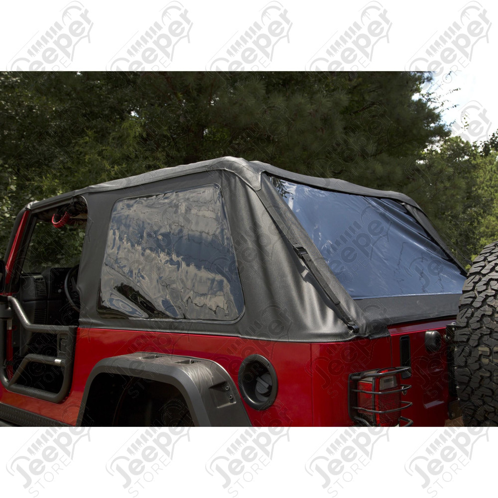 Montana Soft Top, Bowless, Black Diamond 04-06 Jeep Wrangler LJ