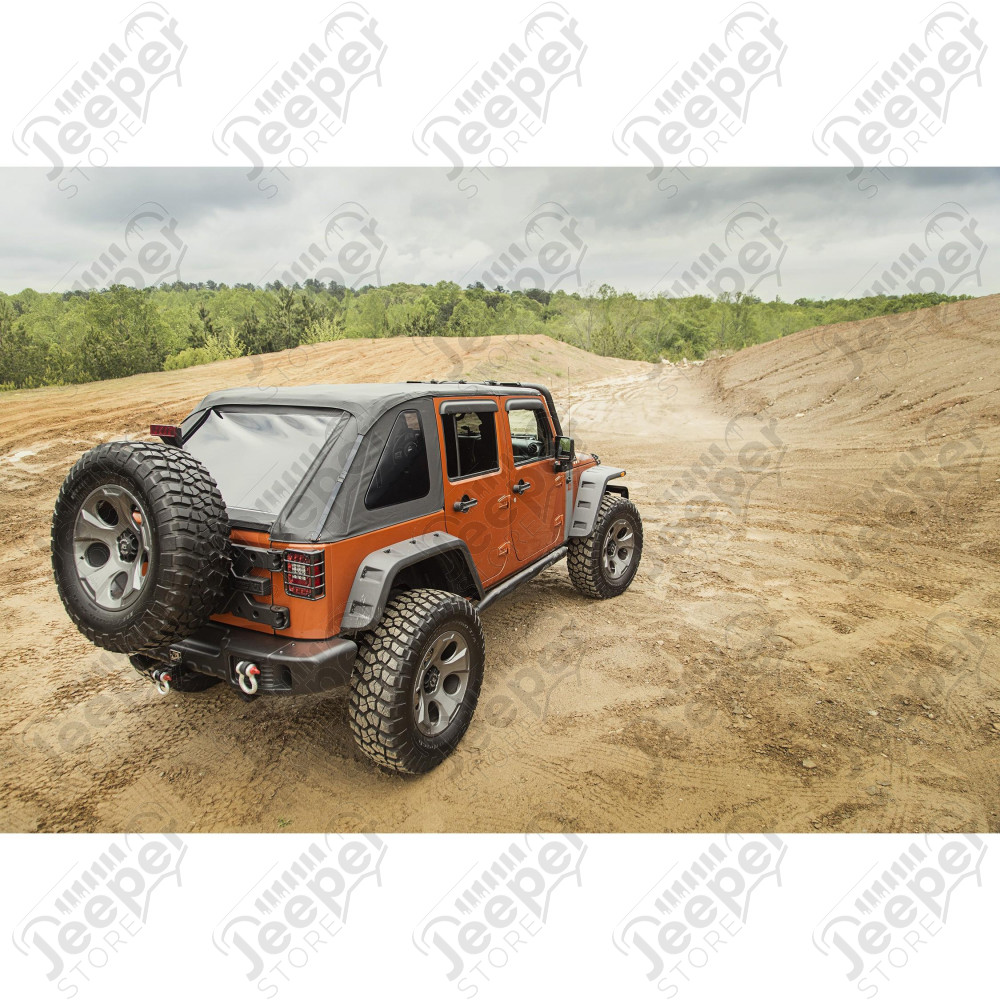Montana Soft Top, Bowless, Black Diamond; 07-18 Wrangler JKU, 4 Door