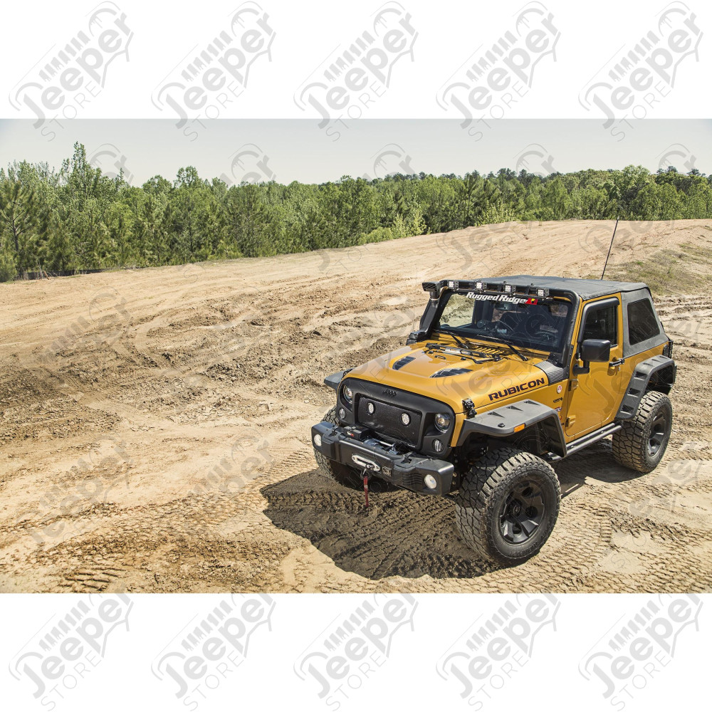 Bache de rechange "Bowless", couleur Black Diamond Jeep Wrangler JK 2 portes