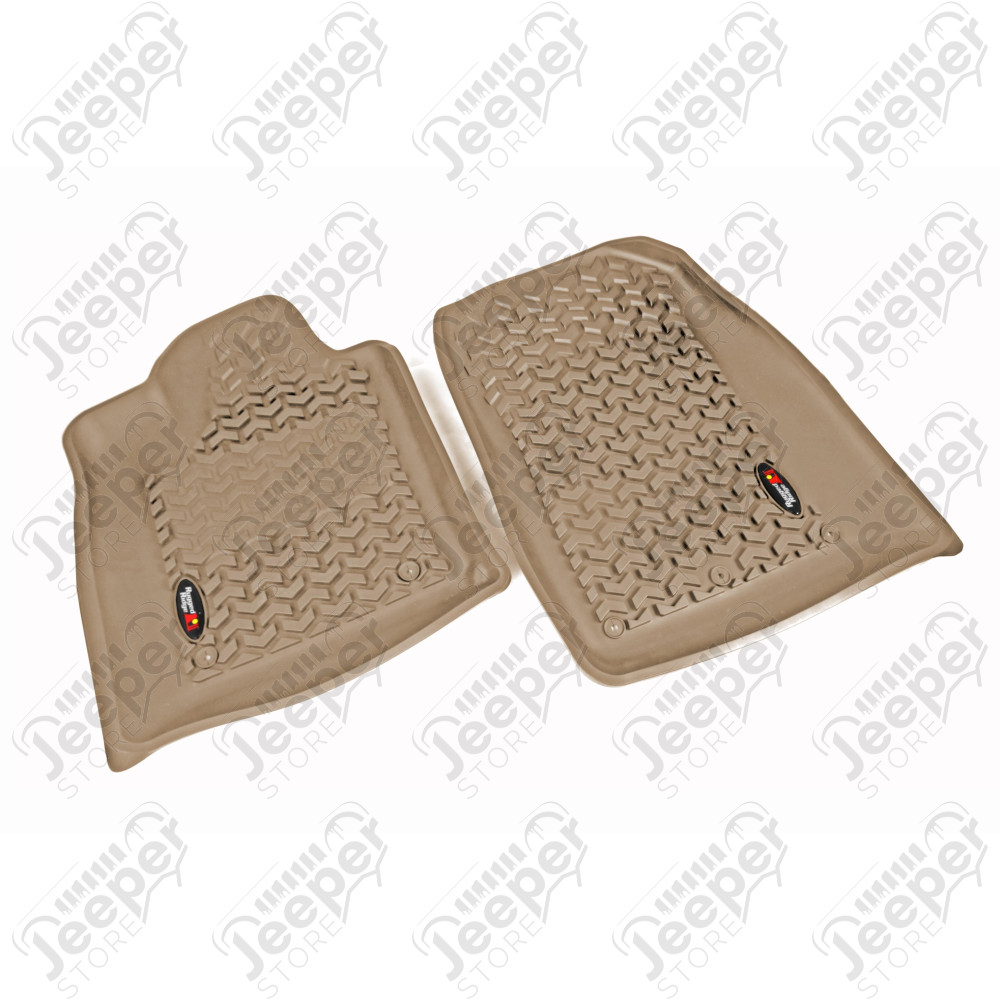 Floor Liner, Front; Tan, 2011-2020 Dodge / Jeep Durango / Grand Cherokee WK2 