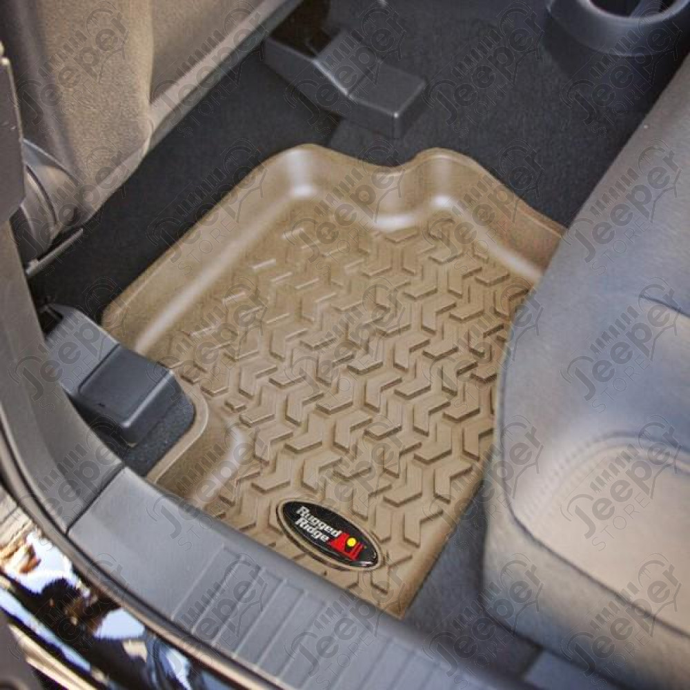 All Terrain Floor Liner, Rear Pair, Tan; 07-17 Compass/Patriot/Caliber