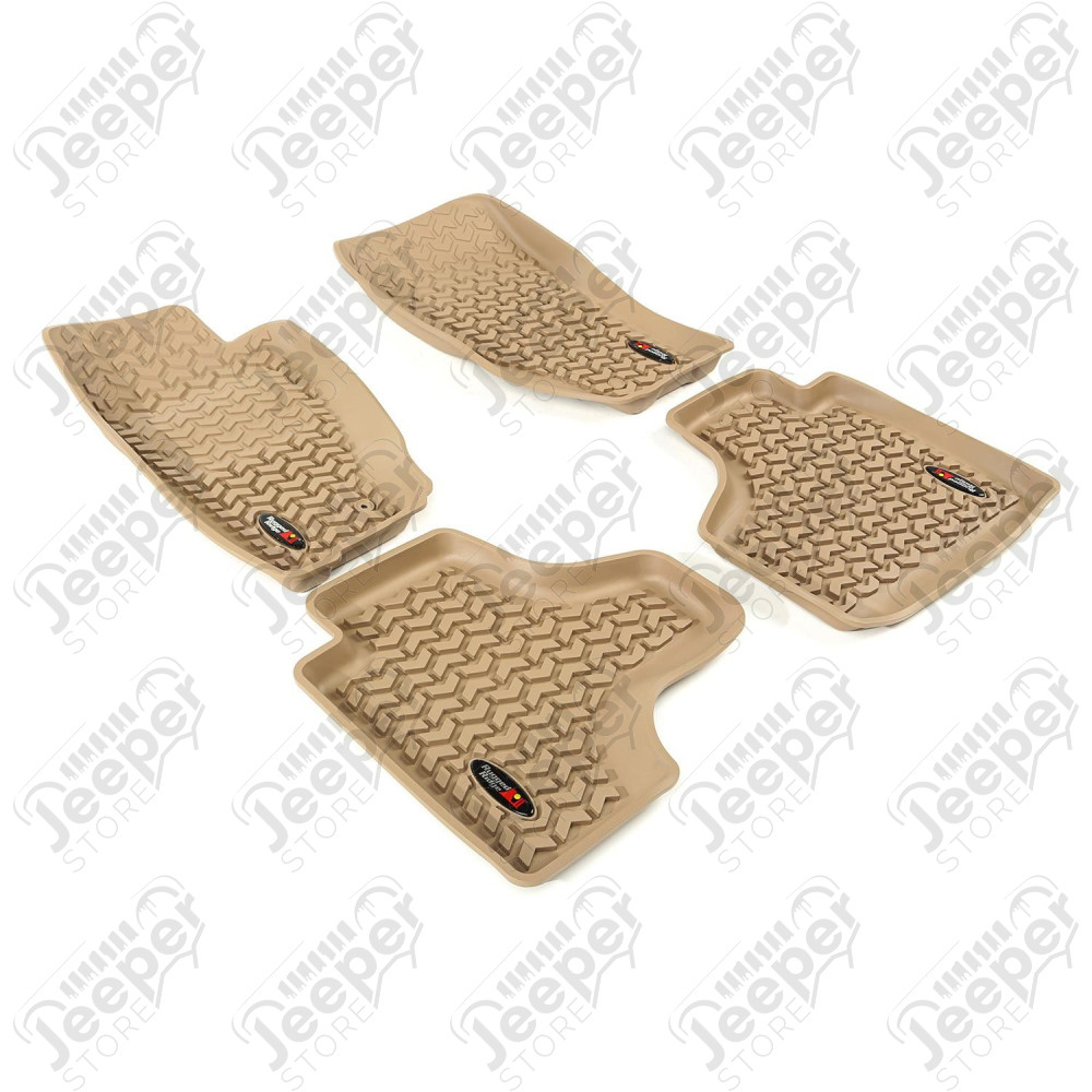 All Terrain Floor Liner Kit, Front/Rear, Tan 08-13 Jeep Liberty