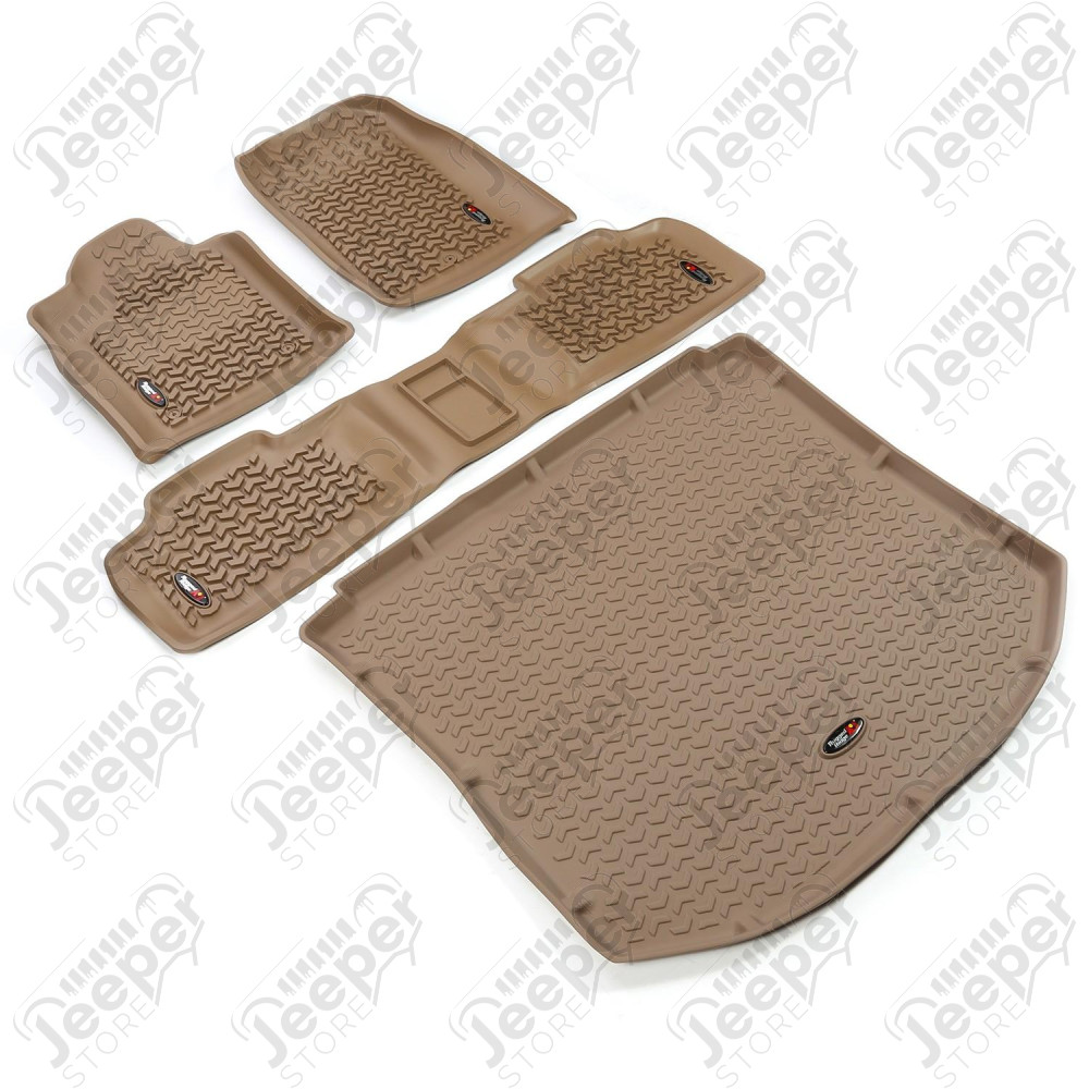 All Terrain Floor Liner Set, Tan; 11-15 Jeep Grand Cherokee WK