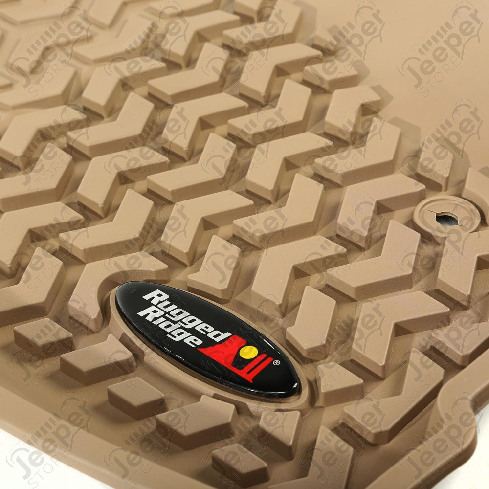 All Terrain Floor Liner Set, Front/Rear/Cargo, Tan 08-13 Jeep Liberty