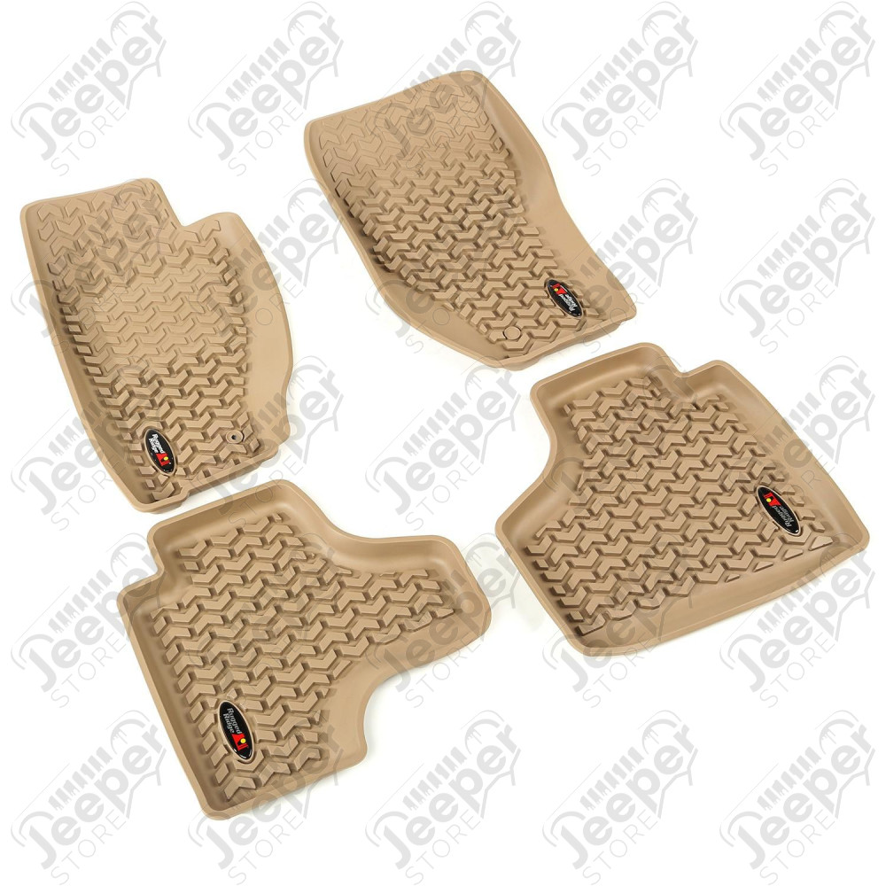 All Terrain Floor Liner Set, Front/Rear/Cargo, Tan 08-13 Jeep Liberty