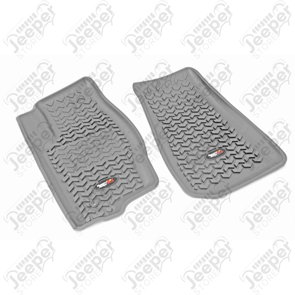 All Terrain Floor Liner, Front Pair, Gray; 07-17 Jeep MK/Dodge Caliber