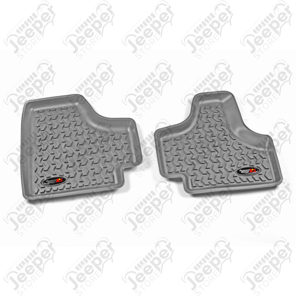 All Terrain Floor Liner, Rear Pair, Gray; 08-12 Jeep Liberty KK
