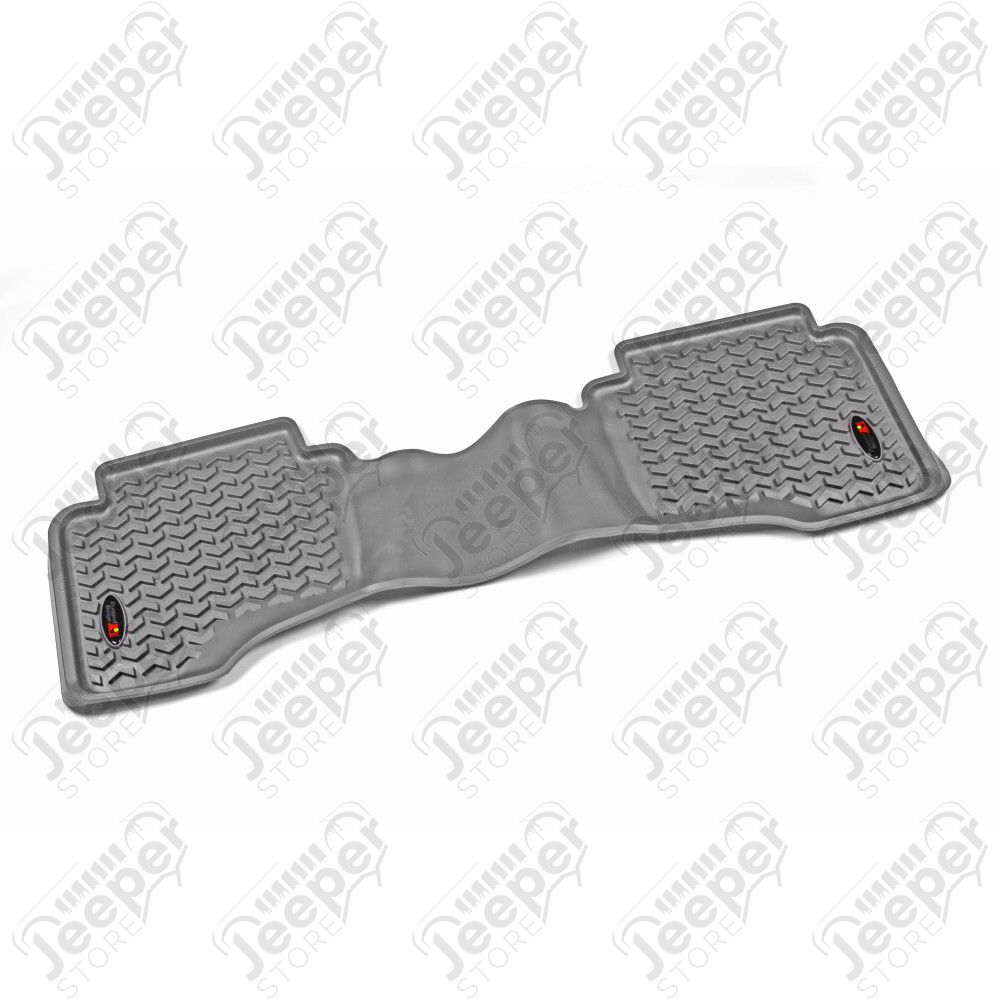 All Terrain Floor Liner, Rear, Gray; 06-09 Jeep WK2/XK