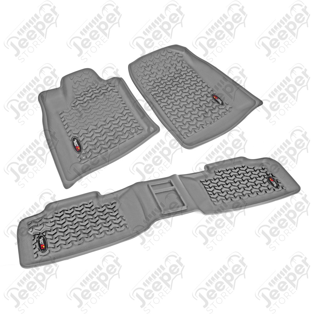 All Terrain Floor Liner Kit, Gray; 11-15 Dodge Jeep WK/Dodge Durango